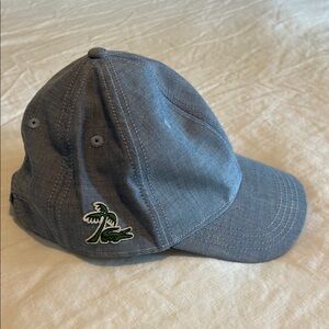 Lacoste Denim Blue Cap with Embroidered Logo